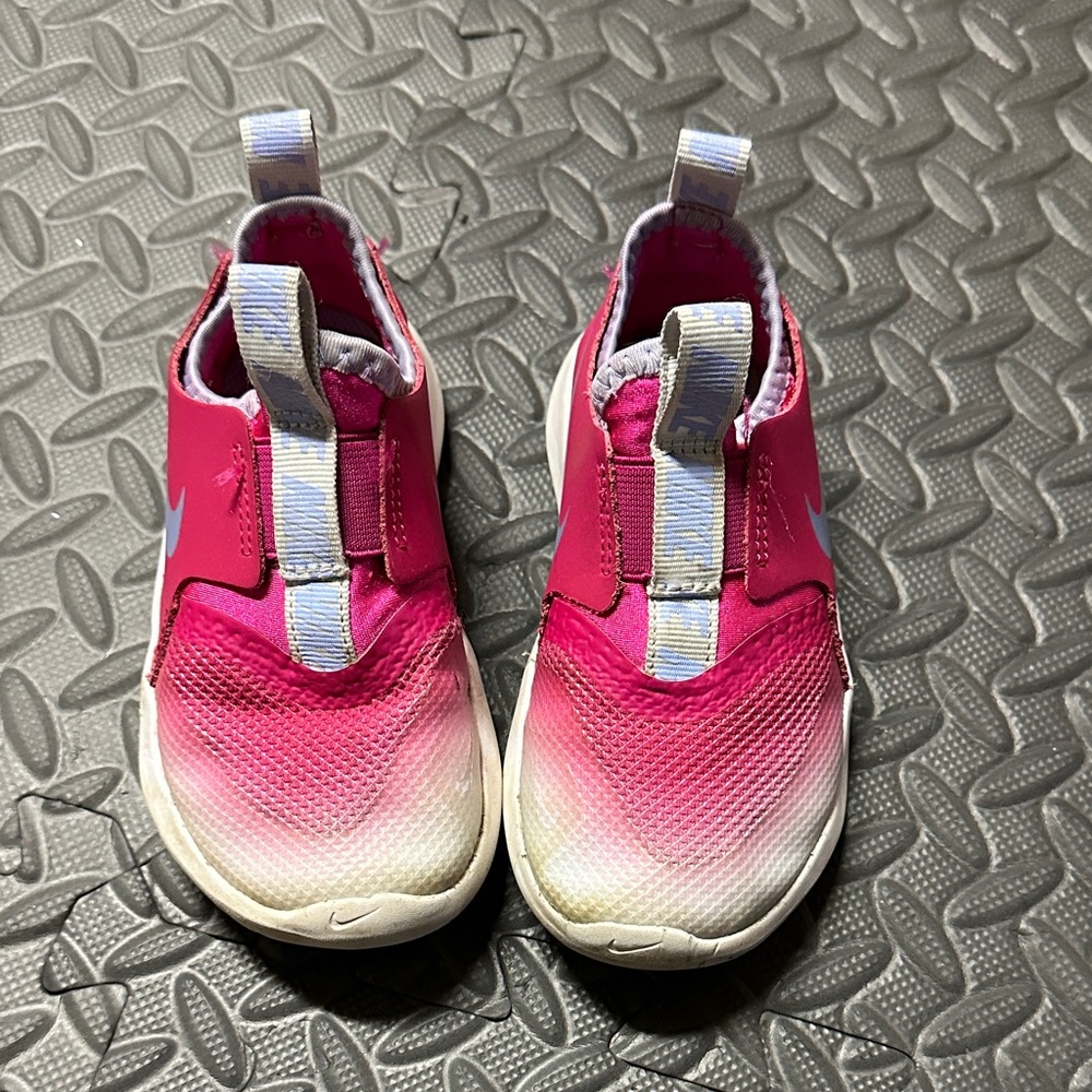 Nike Pink and White Slip-On Sneakers